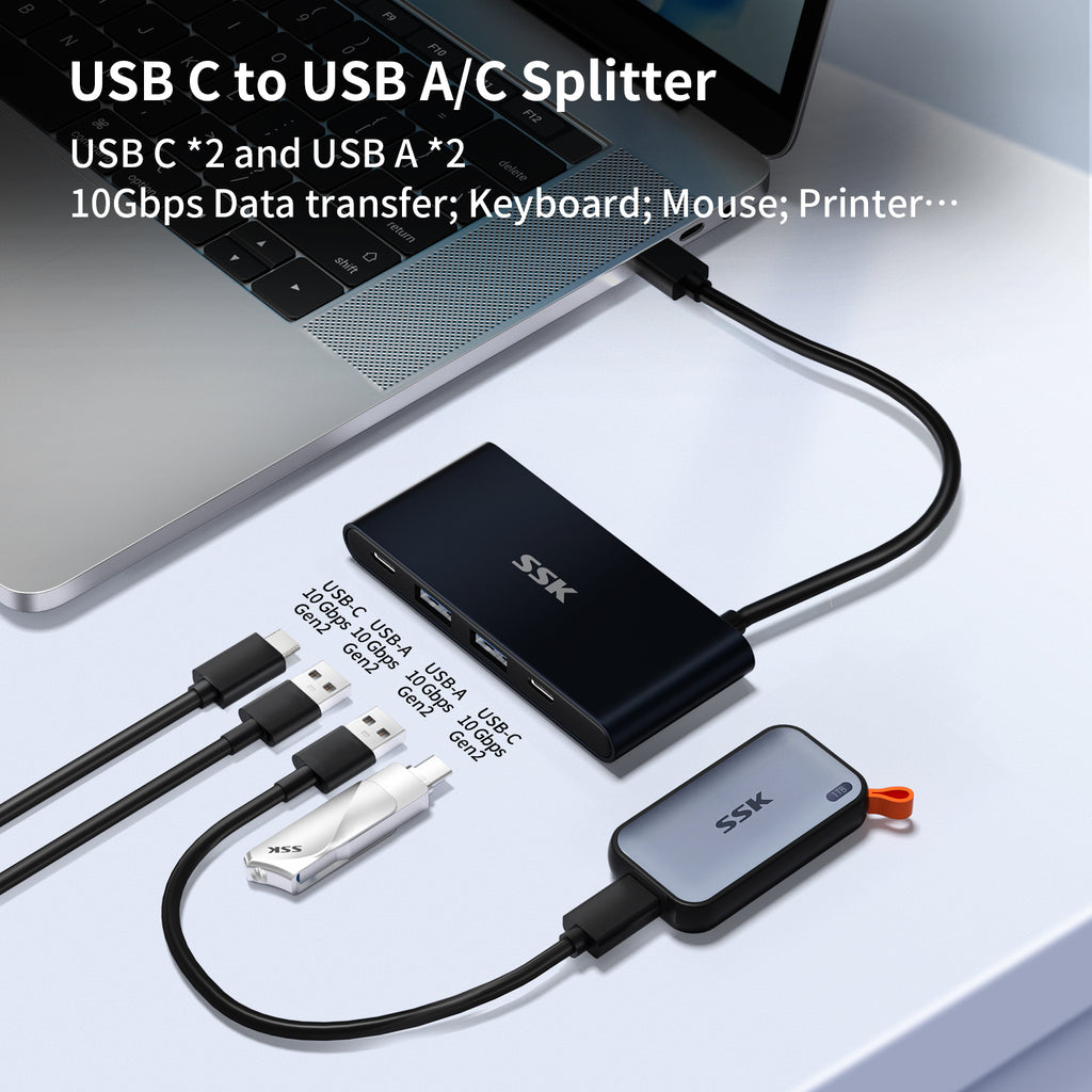 SSK SHU860 USB-C Hub