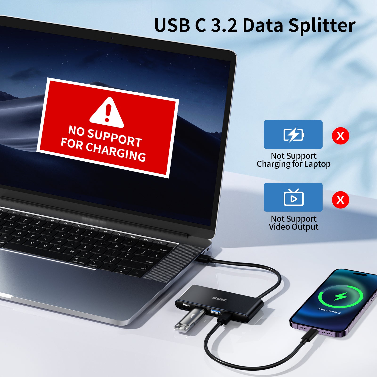 SSK SHU860 USB-C Hub