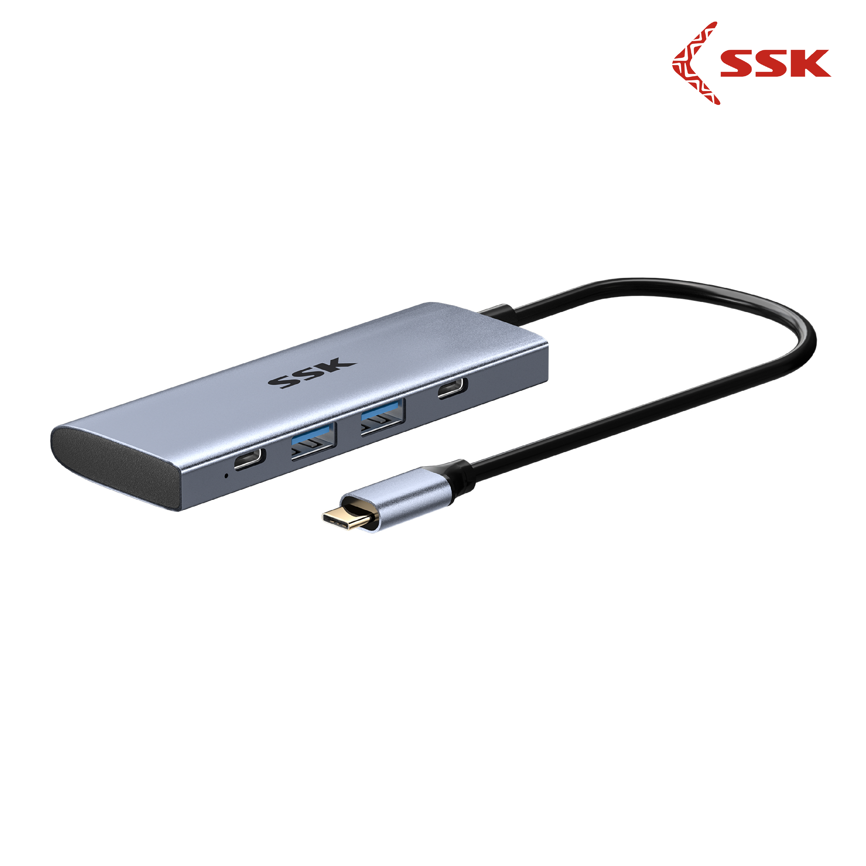 SSK SC109 4-In-1 USB-C Hub Multiport Adapter