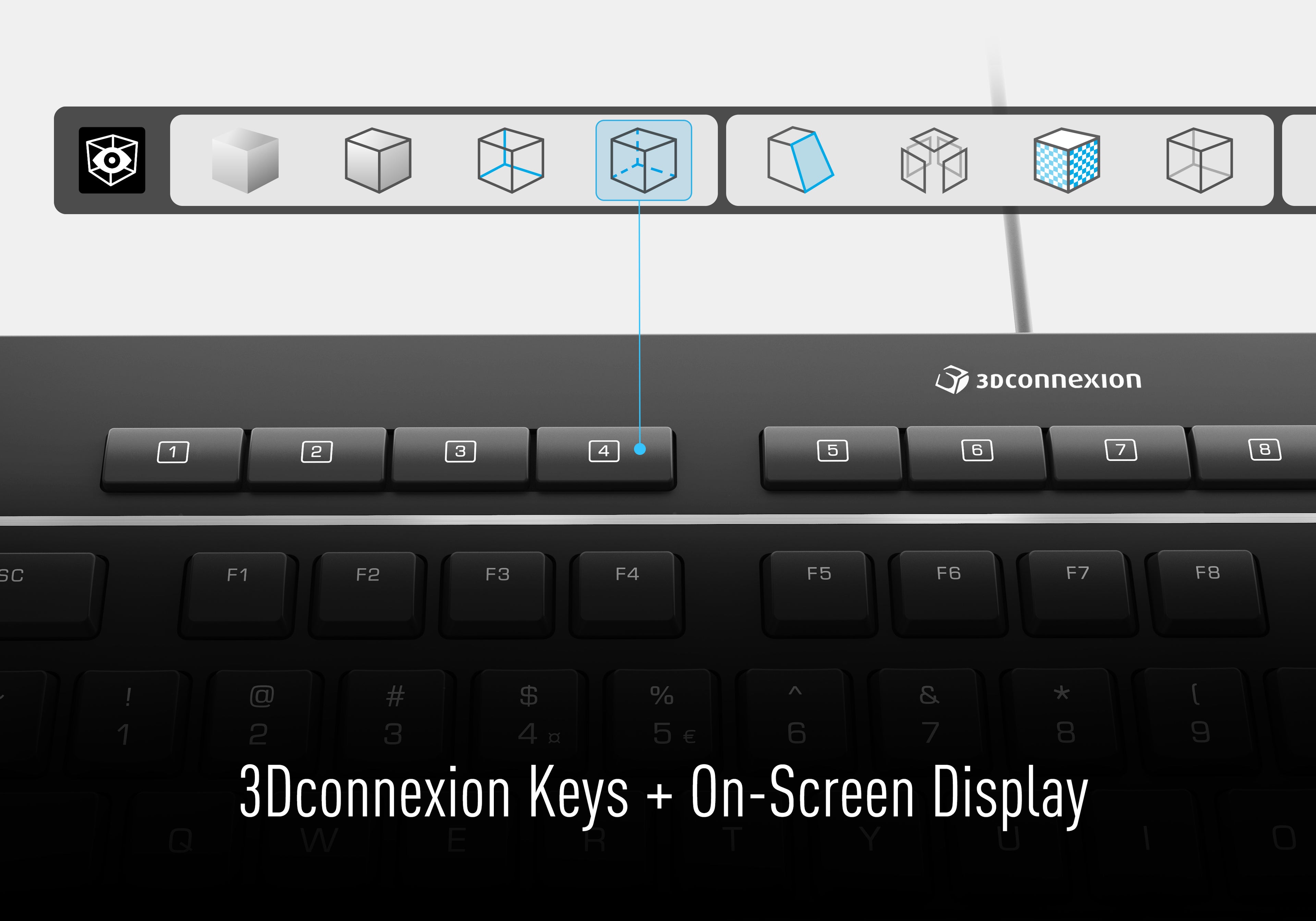 3Dconnexion Keyboard Pro with Detached Numpad US (QWERTY)