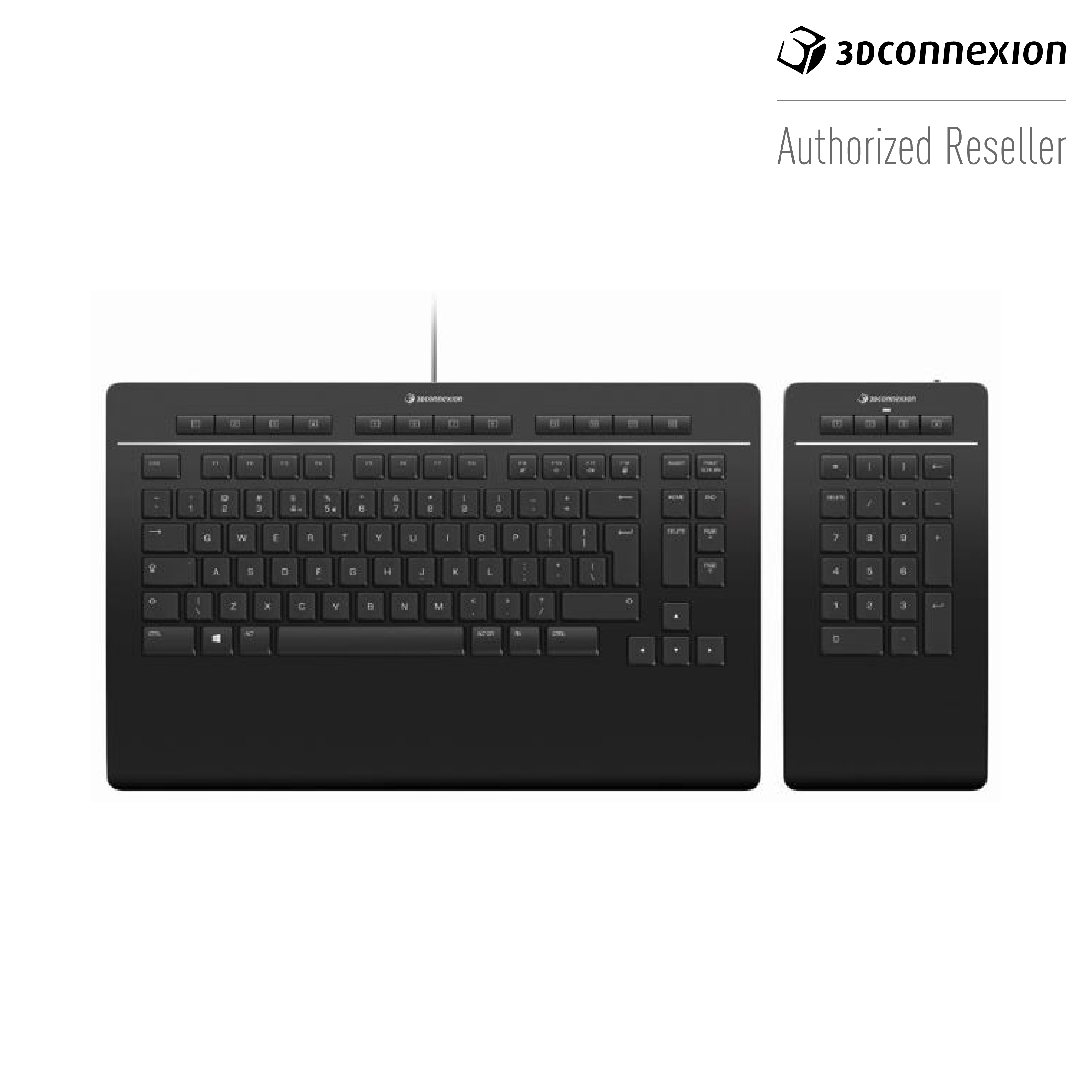 3Dconnexion Keyboard Pro with Detached Numpad US (QWERTY)