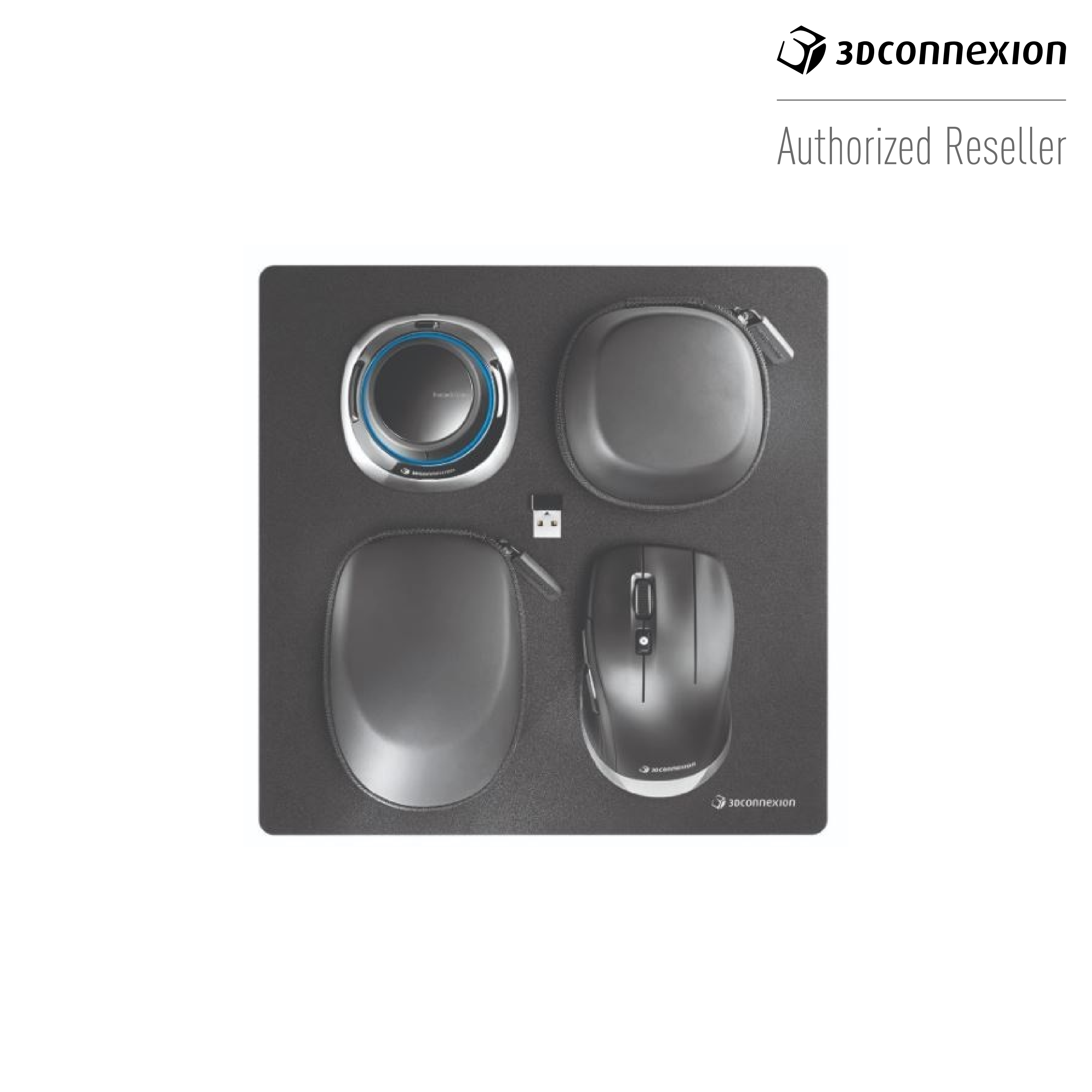 3Dconnexion SpaceMouse Wireless Kit 2 Bluetooth (SpaceMouse Wireless + CadMouse Compact Wireless + CadMouse Pad Compact)