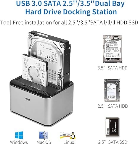 SSK DK103 HDD Docking Station