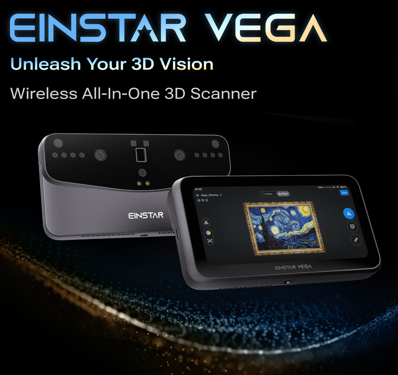 EinStar Vega Wireless Handheld 3D Scanner