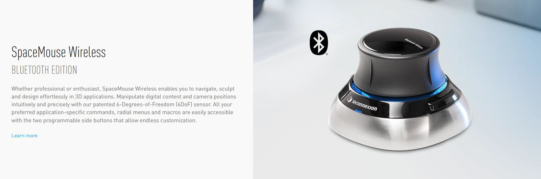 3Dconnexion SpaceMouse Wireless Kit 2 Bluetooth (SpaceMouse Wireless + CadMouse Compact Wireless + CadMouse Pad Compact)