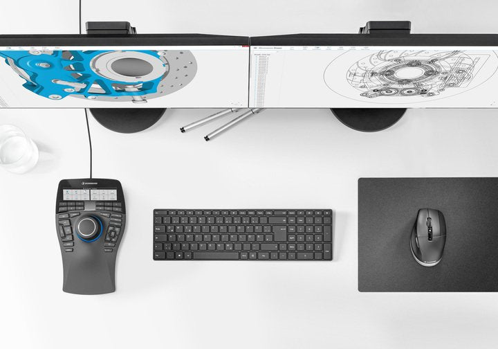 3Dconnexion Spacemouse Enterprise Kit 2 With Twin-Port USB Hub and Micro USB cable