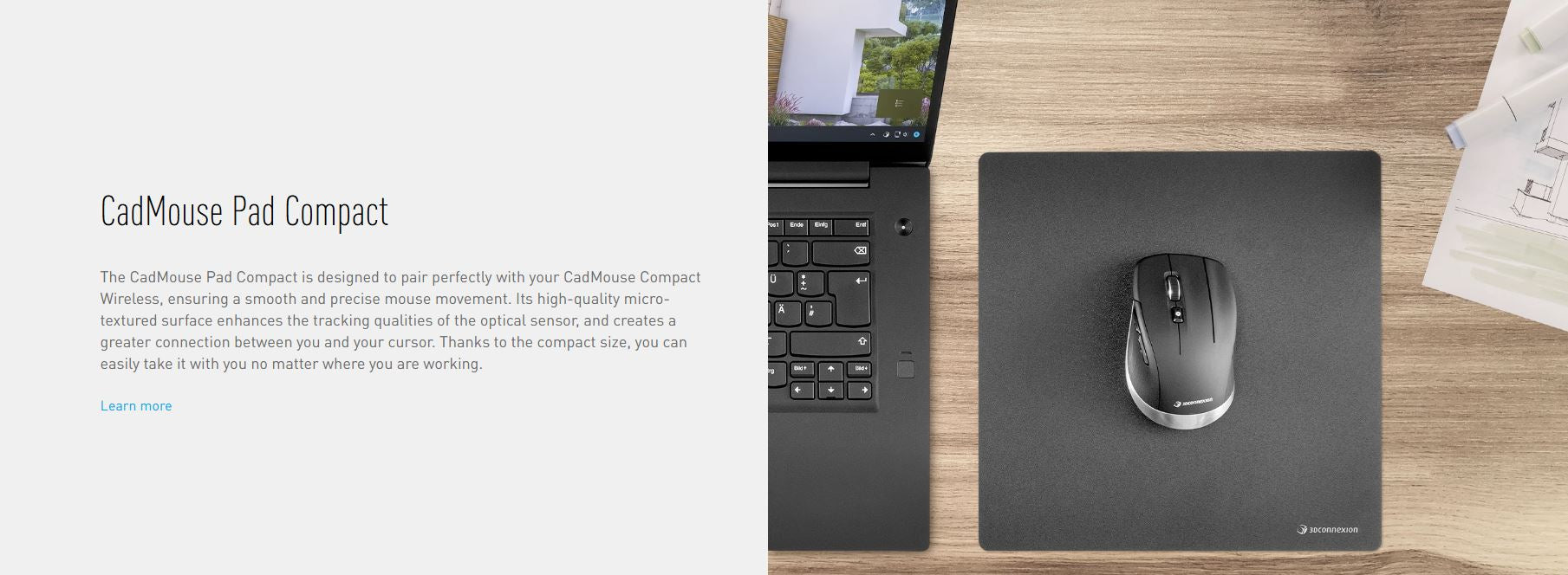 3Dconnexion SpaceMouse Wireless Kit 2 Bluetooth (SpaceMouse Wireless + CadMouse Compact Wireless + CadMouse Pad Compact)