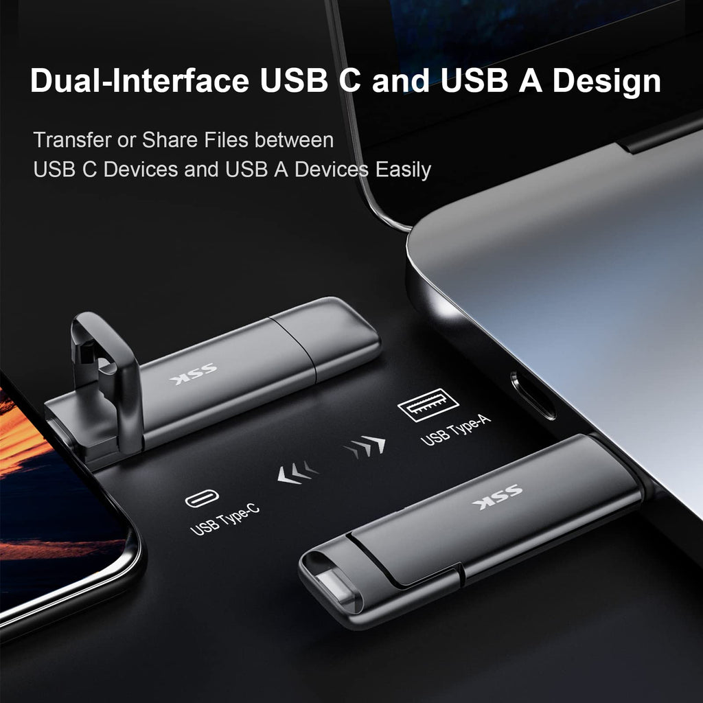 SSK SD301 Pro Dual USB Flash Drive
