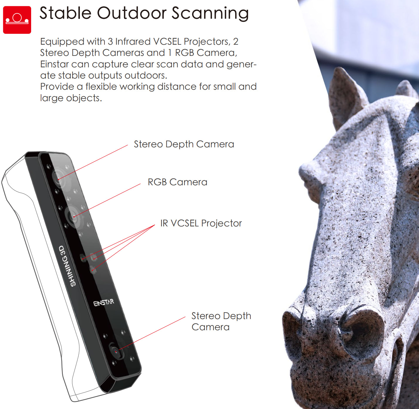 Einstar Handheld Infrared VCSEL structured light