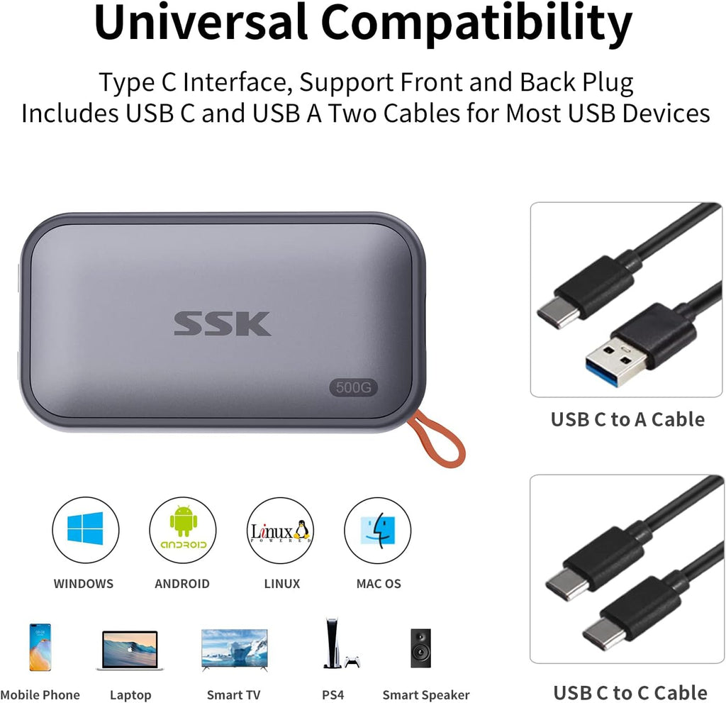 SSK SD500 Portable External SSD