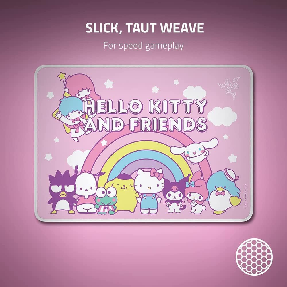 Razer DeathAdder Essential + Goliathus Mouse Mat Bundle - Hello Kitty and Friends Edition