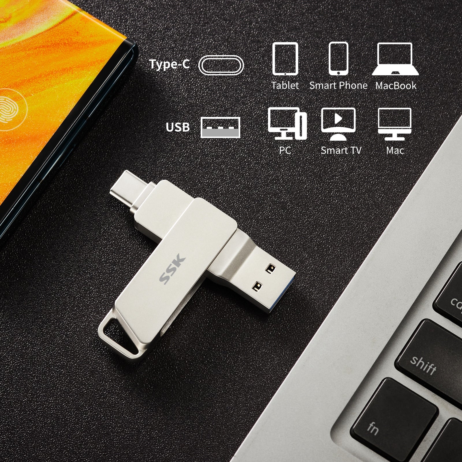 SSK FDU050 Dual USB Flash Drive