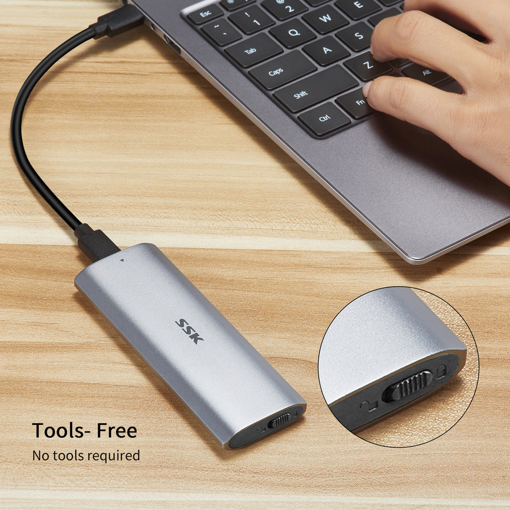 SSK HE-C327 M.2 NVME SSD Enclosure