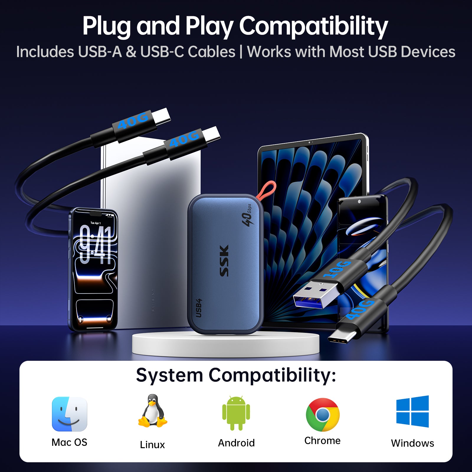 SSK SD800 Portable External SSD