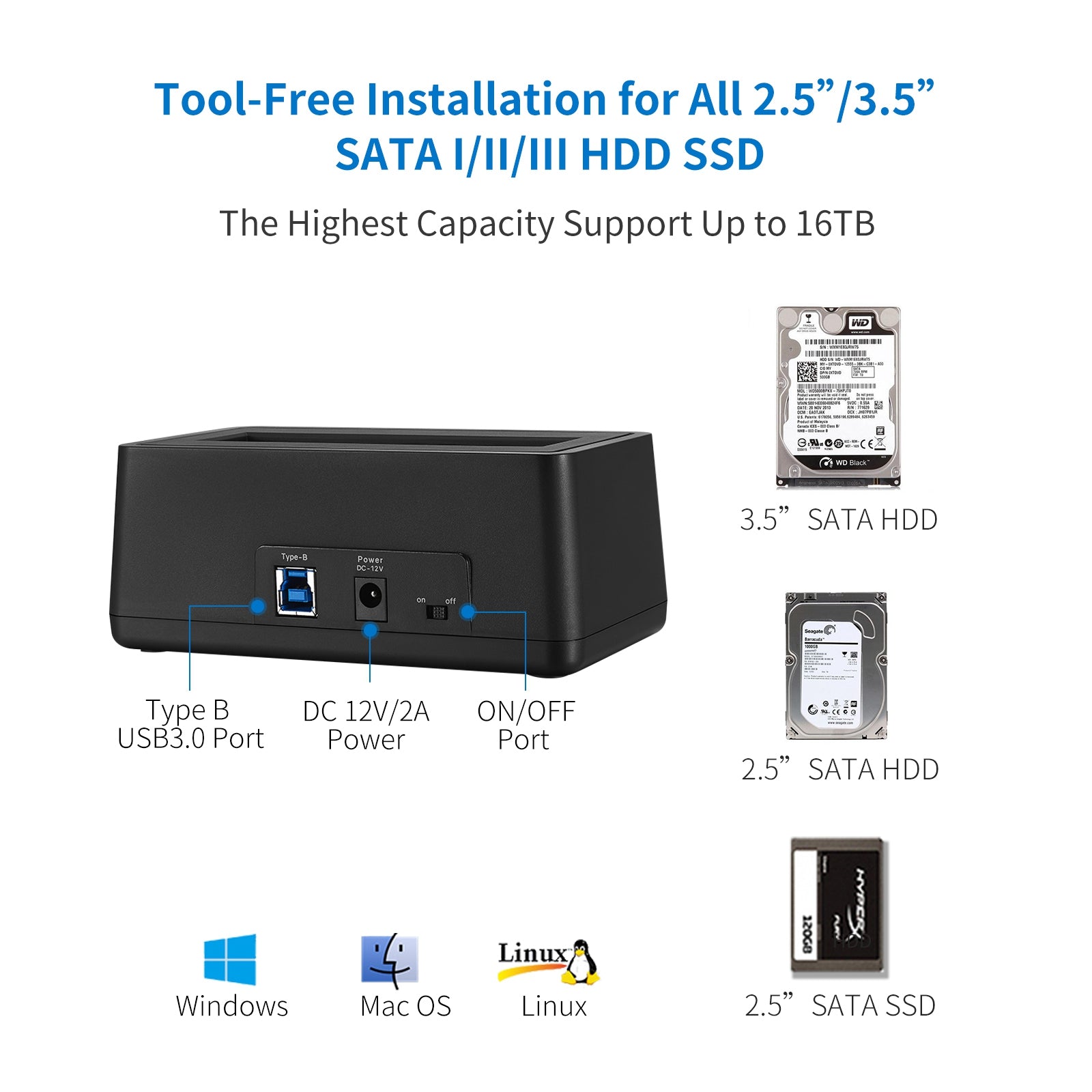 SSK DK102 HDD Docking Station