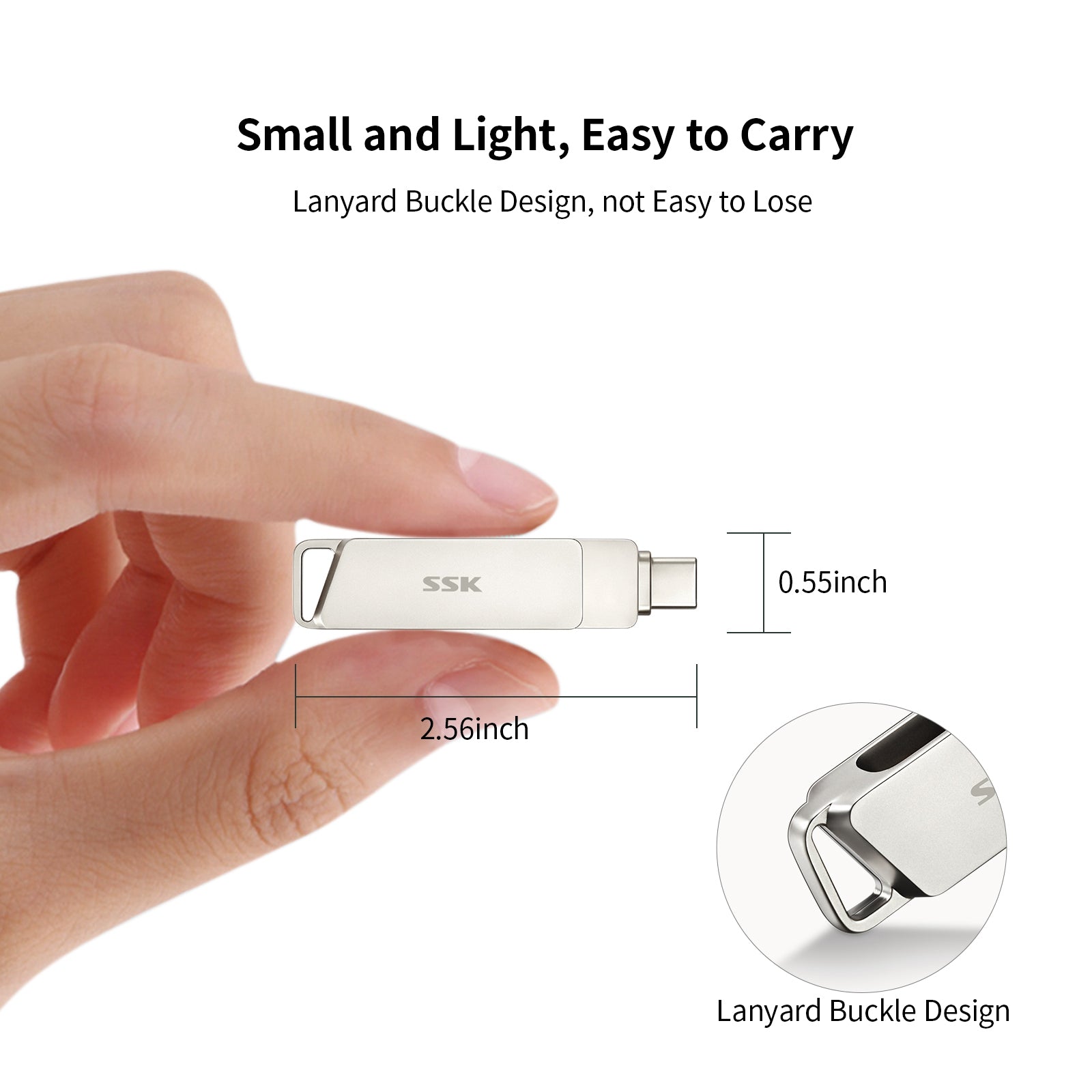 SSK FDU050 Dual USB Flash Drive