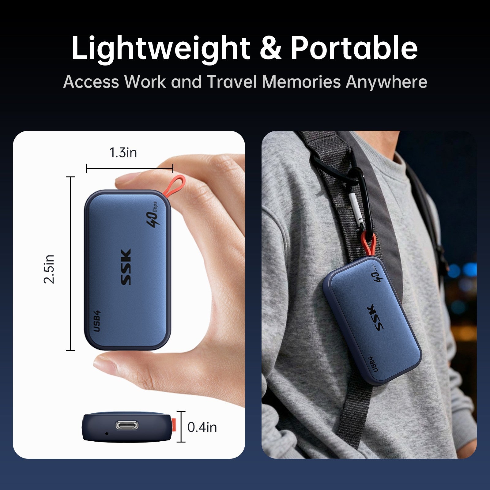 SSK SD800 Portable External SSD