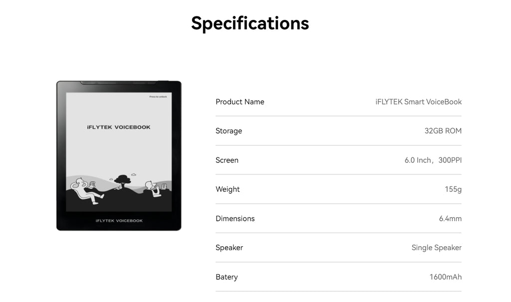 iFLYTEK VoiceBook