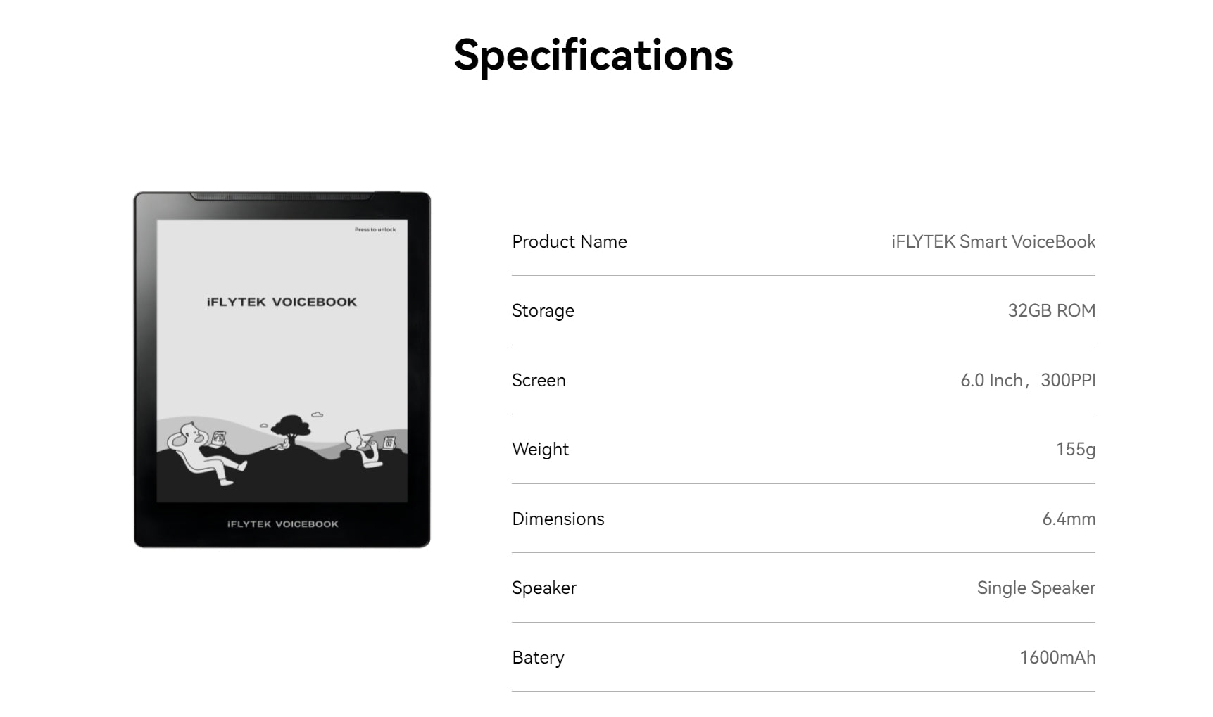 iFLYTEK VoiceBook
