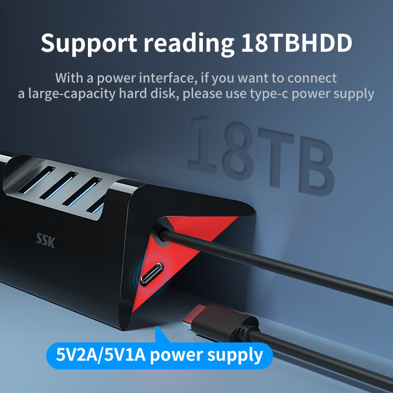 SSK SHU835 USB 3.0 Multi-Port Hub