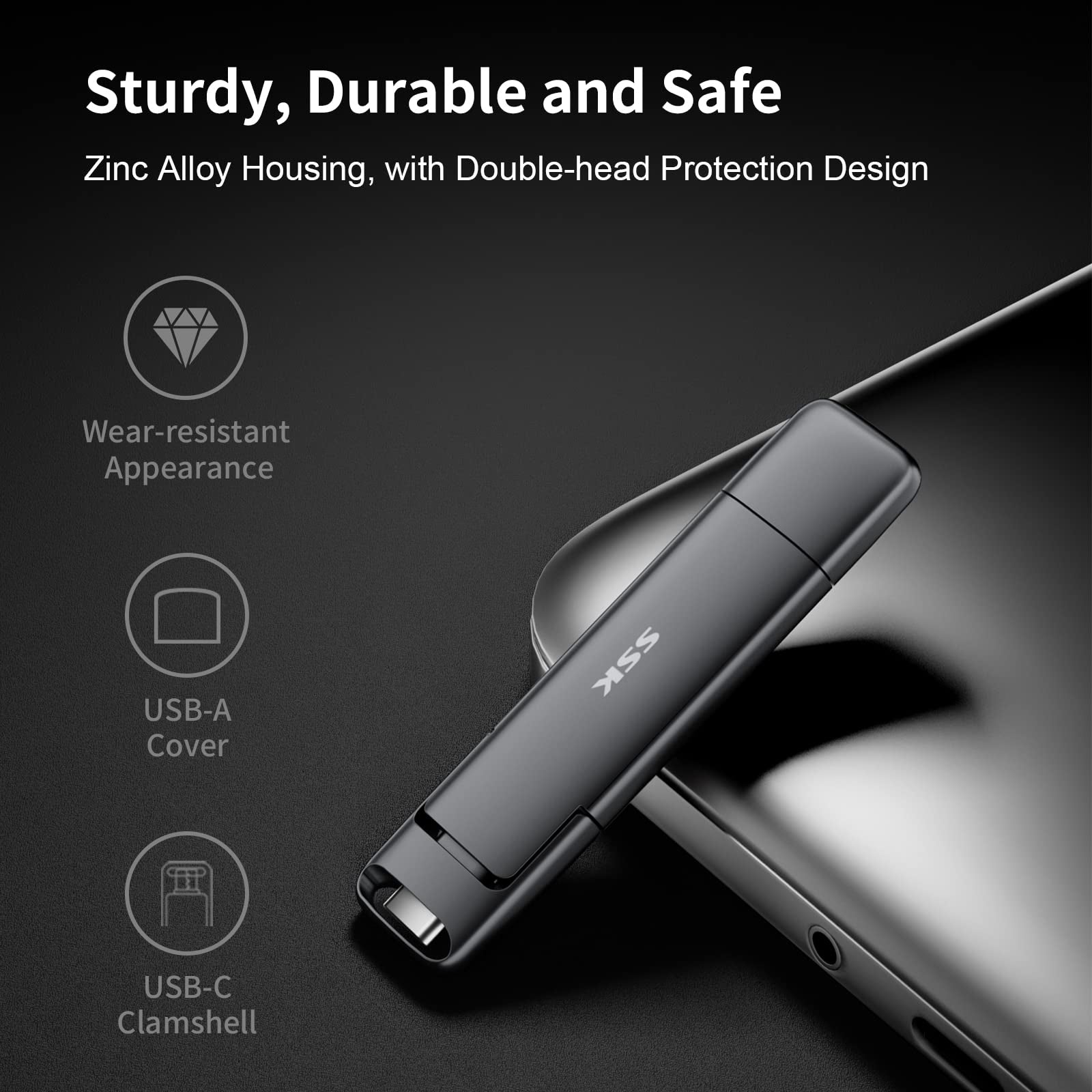 SSK SD301 Dual USB Flash Drive