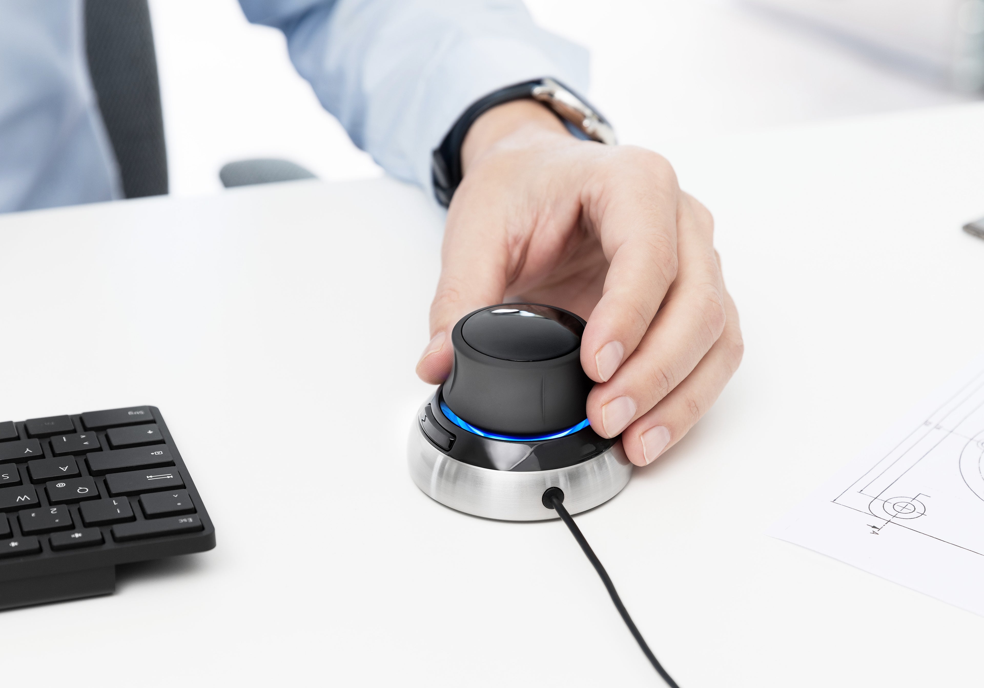 3Dconnexion SpaceMouse® Compact Wired Mouse For CAD Professionals