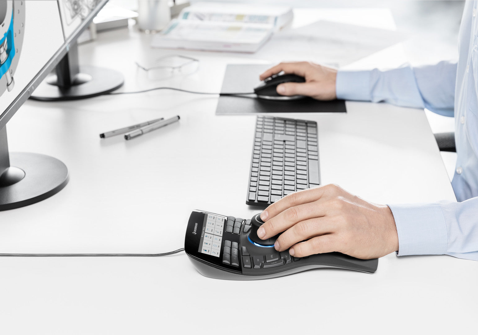 3Dconnexion SpaceMouse® Enterprise Ergonomic Mouse For CAD Professionals