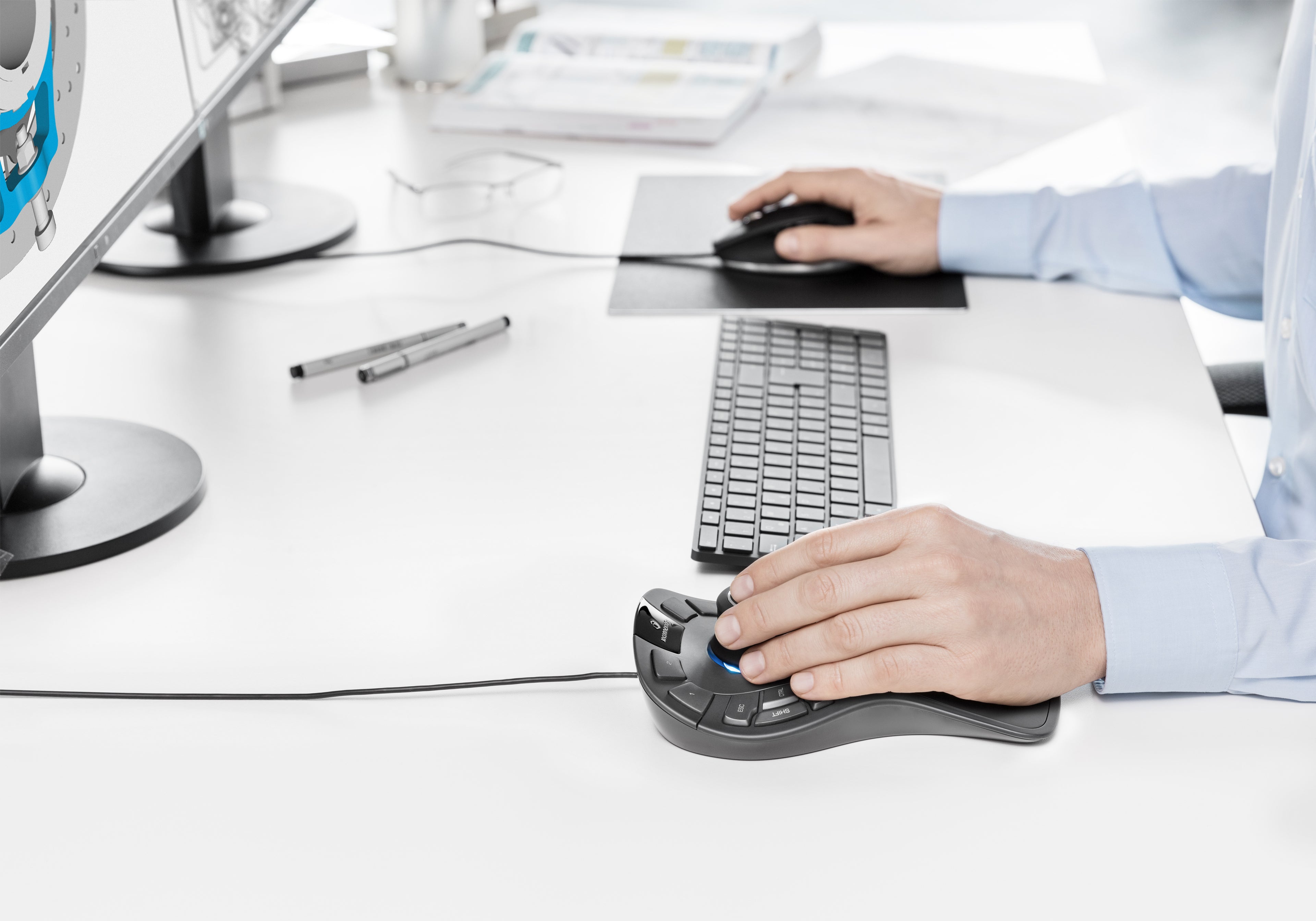 3Dconnexion SpaceMouse® Pro Wired Mouse For 3D Designs Professionals