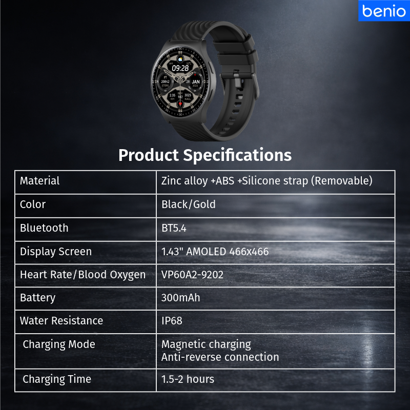 Benio GT4 Smart Watch